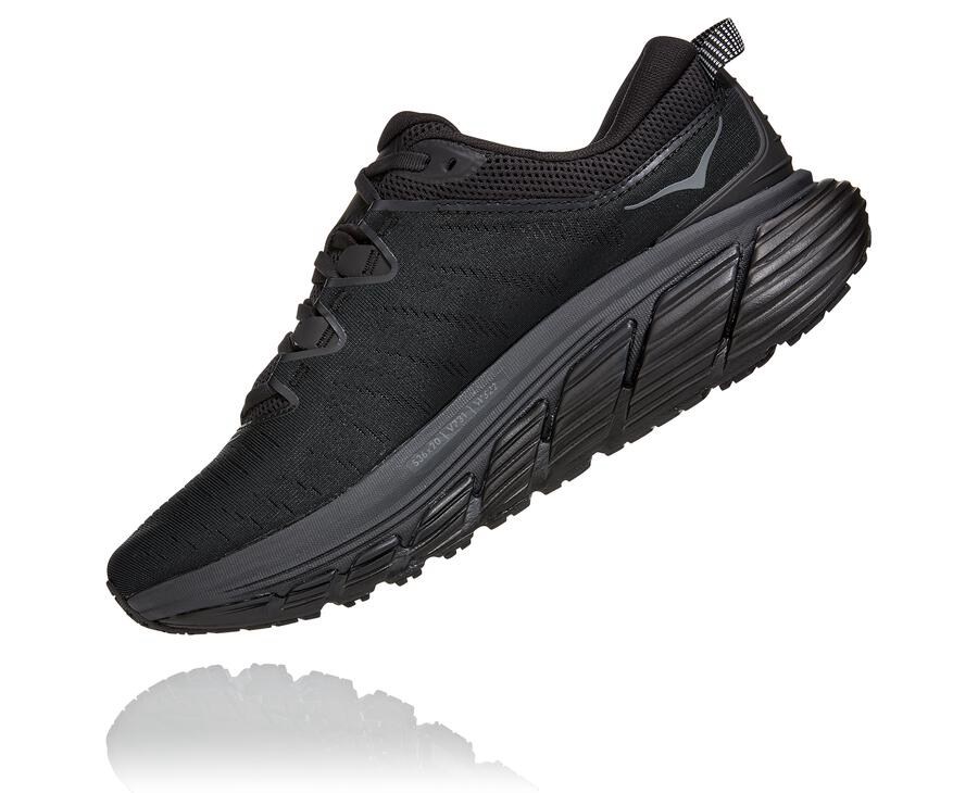 Hoka Australia One One Gaviota 3 - Mens Running Shoes Black - NXIFS-4017